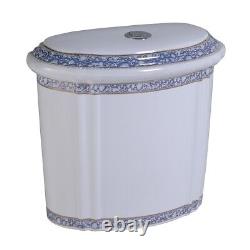 Blue and White Toilet Tank for Item 32816