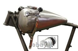 Bobbed 3.5 Gallon Gas Tank Set for Harley Davidson by V-Twin