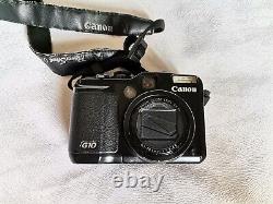 Canon PowerShot G10 14.7MP Compact Digital Camera Black +2 Battery