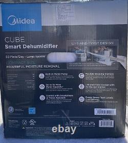 Midea CUBE Large Spaces Compact Smart Dehumidifier MAD50PS1QGR BRAND NEW