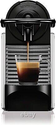 Nespresso Pixie Espresso Machine by De'Longhi, 1100Ml, Aluminum, Silver