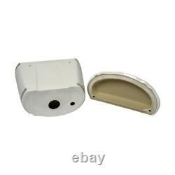 Part White/Green Vitreous China Toilet TANK ONLY L-pipe Sage Gr. & Gol