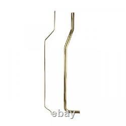 Renovators Supply Stainless Steel/Brass Toilet Supply Line and L Pipe PVD Finish