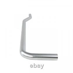 Satin Nickel Brushed L Flush Pipe For Rear Entry High Tank Toilet