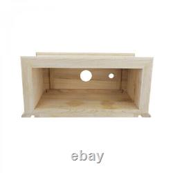 Unfinished High Tank Pull Chain Toilet Part Wooden Raised Design