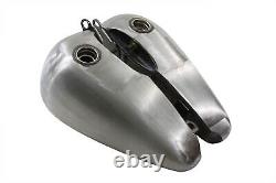 V-Twin 38-0120 Raw Bobbed 3.5 Gallon 18 Gas Fuel Tank Set 84-99 Harley Softail