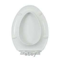 White Sheffield Elongated Toilet Bowl with Slow Close Seat Renovators Supply
