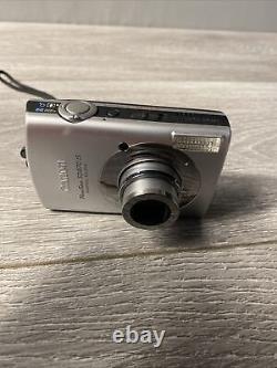 Appareil photo numérique Canon PowerShot ELPH SD870 IS 8MP argent avec batterie et chargeur, fonctionne