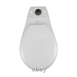 Cuvette de toilette ronde en porcelaine vitreuse blanche classique