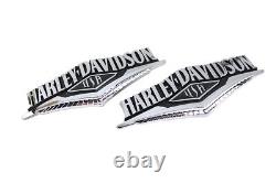 Ensemble d'emblèmes de réservoir de style usine pour Harley Davidson (construction métallique)