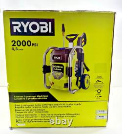 Nettoyeur haute pression électrique à eau froide RYOBI avec nettoyeur de surface 2000 PSI 1.2GPM