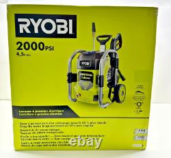 Nettoyeur haute pression électrique à eau froide RYOBI avec nettoyeur de surface 2000 PSI 1.2GPM