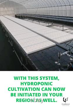Système de culture hydroponique extérieur haut de gamme pour entreprise, Max 1 920 plantes, 5001k Ave